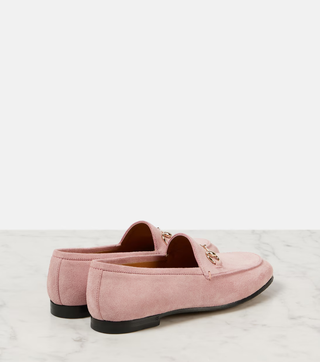 Gucci Jordaan Horsebit suede loafers