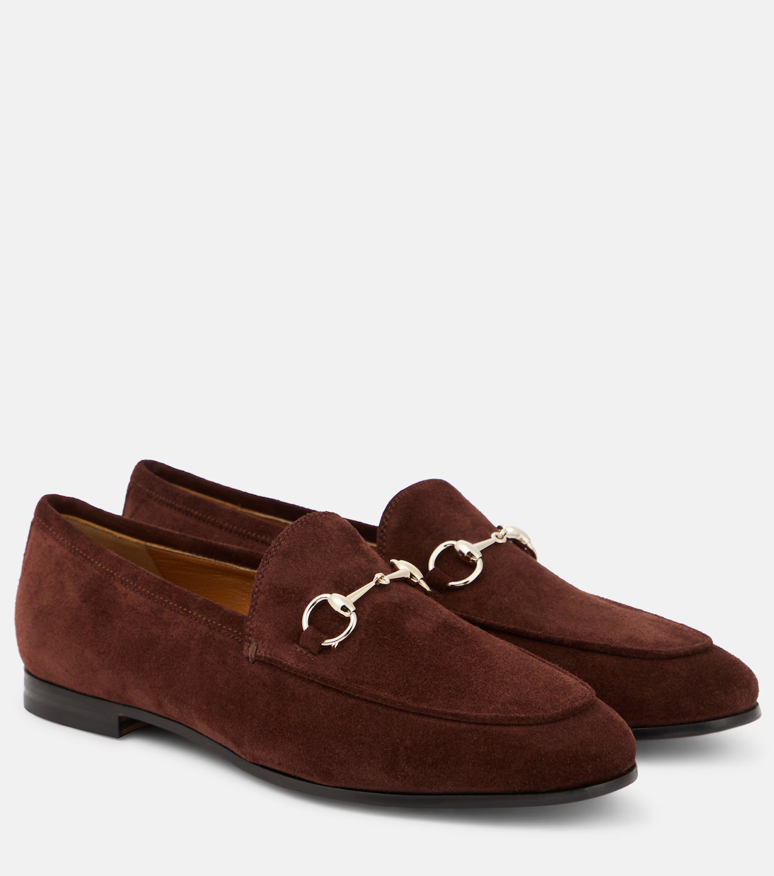 Gucci Jordaan Horsebit suede loafers