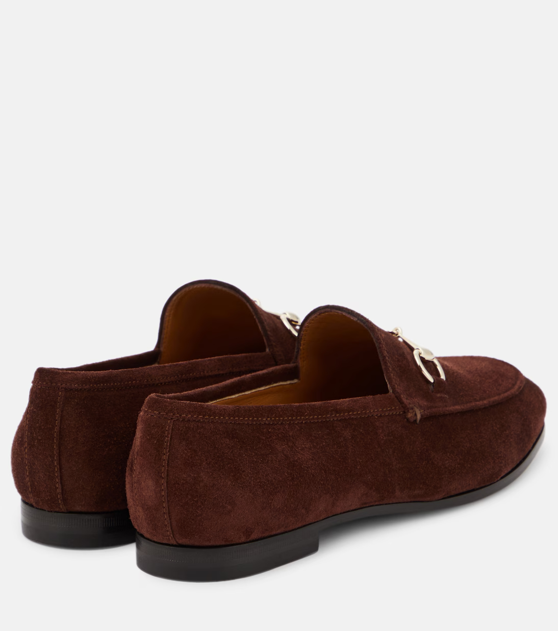 Gucci Jordaan Horsebit suede loafers