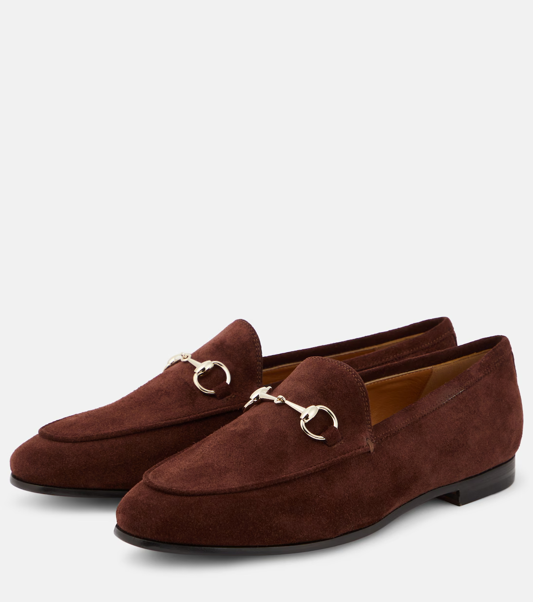 Gucci Jordaan Horsebit suede loafers