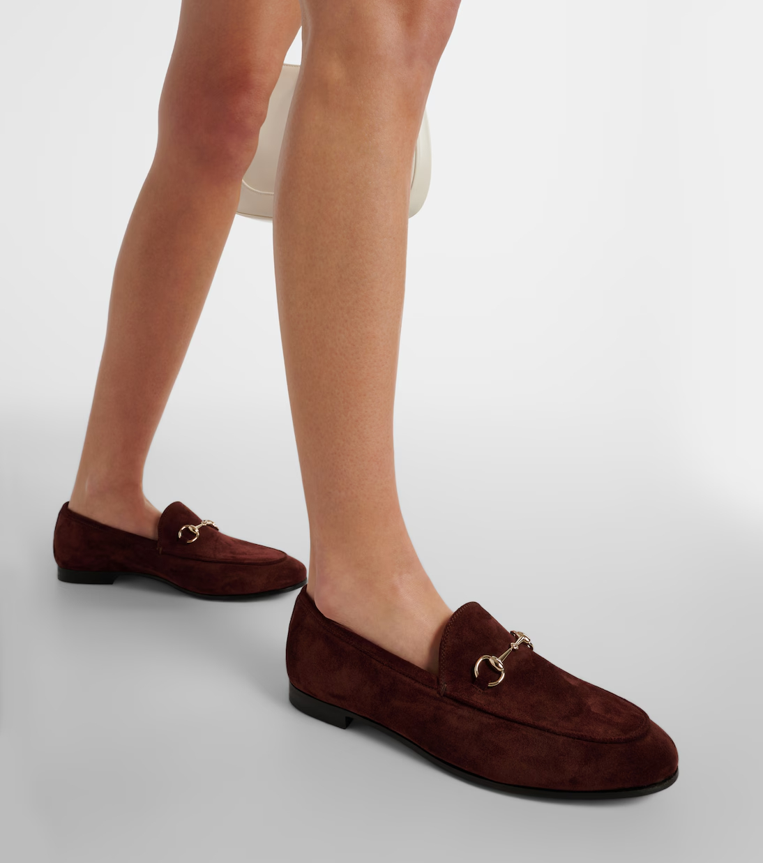 Gucci Jordaan Horsebit suede loafers