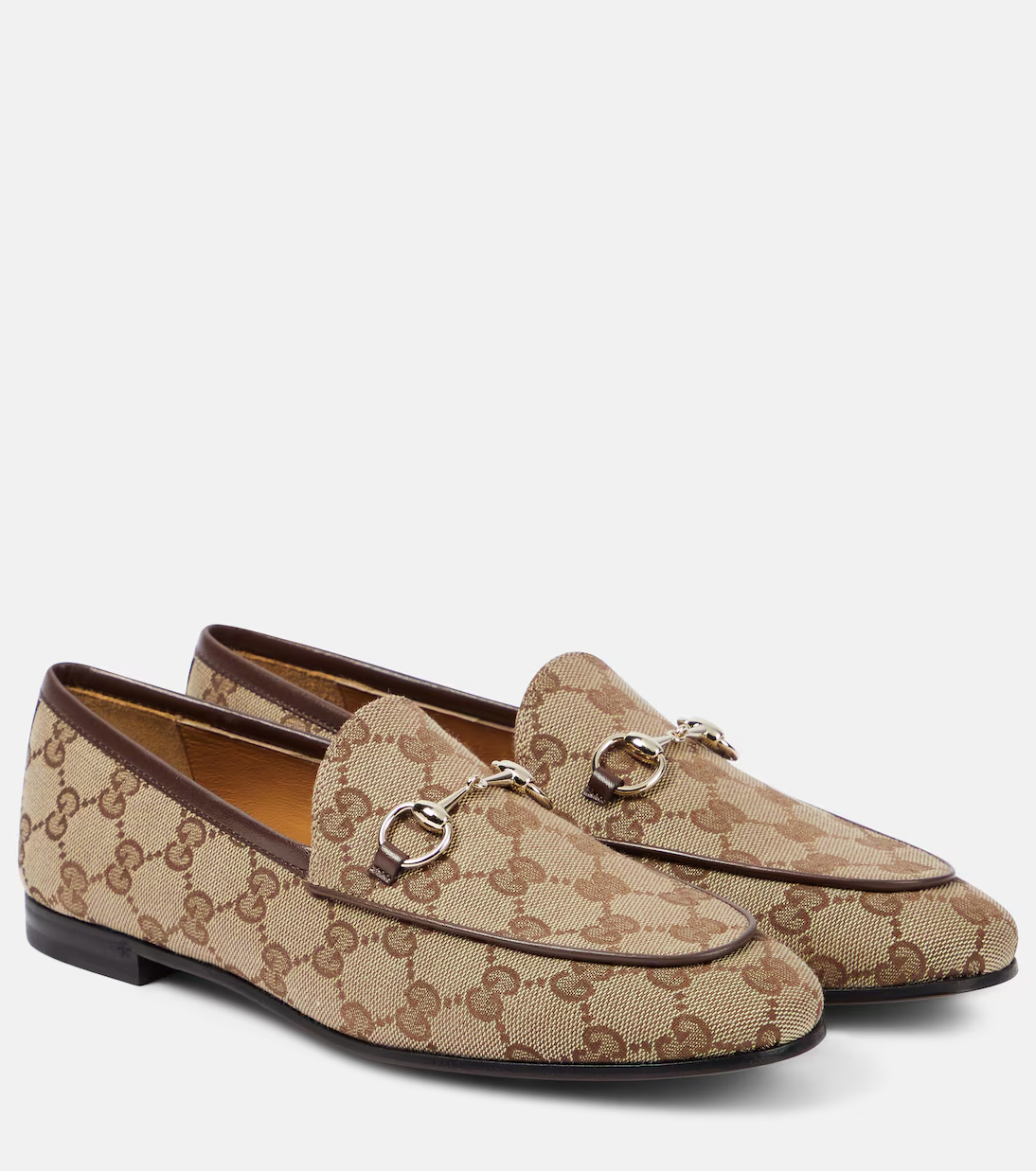 Jordaan Horsebit GG canvas loafers