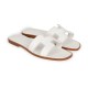 Hermès Oran Sandals White Box Calfskin 