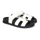 Hermès Chypre Techno Sandals White Calfskin Palladium Hardware