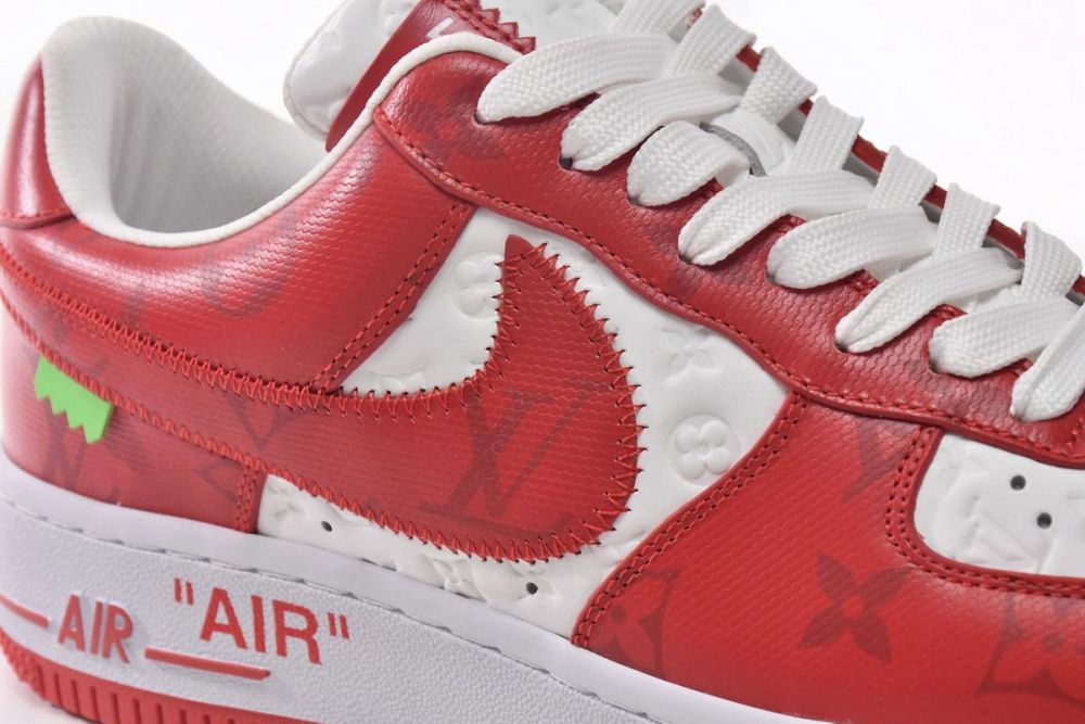 Louis Vuitton x Nike Air Force 1 White Red