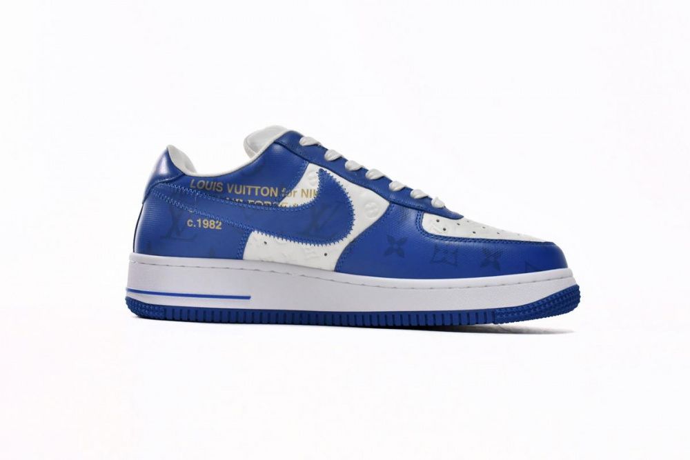 Louis Vuitton x Nike Air Force 1 White Blue