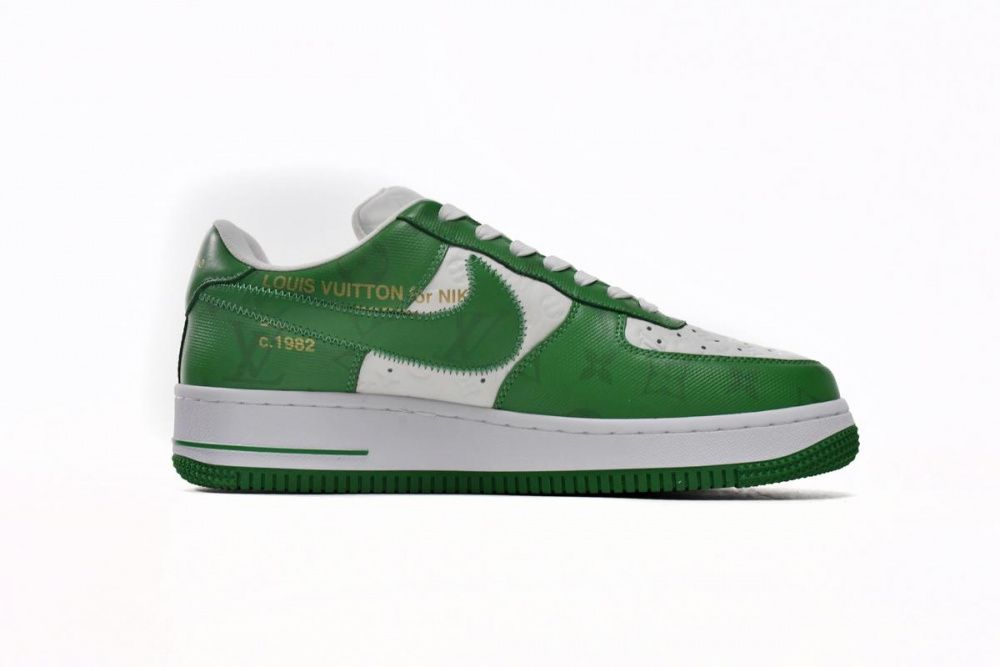 Louis Vuitton x Nike Air Force 1 White Green