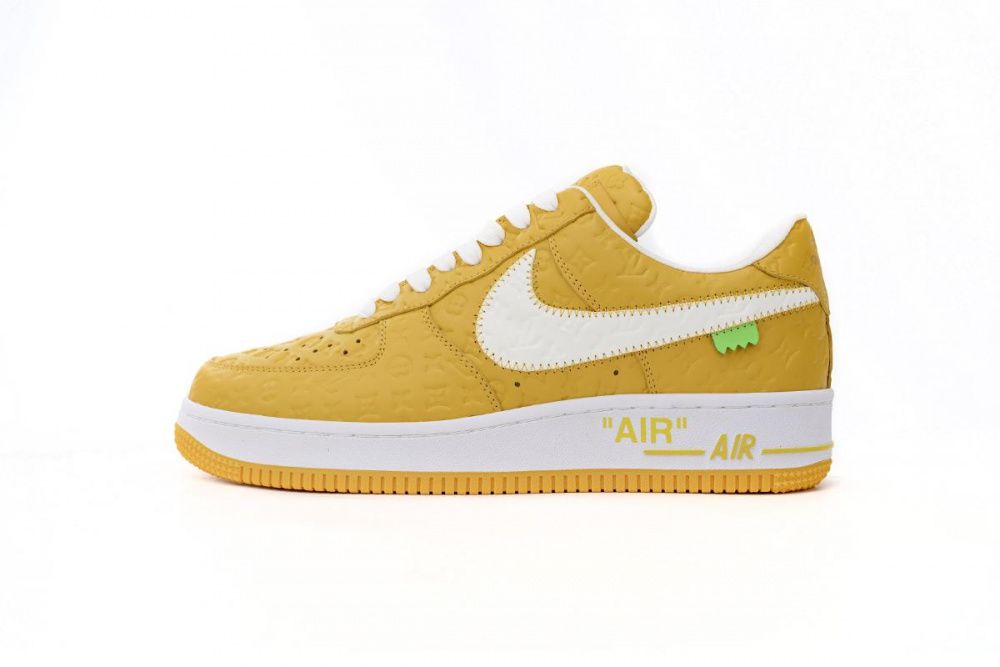 Louis Vuitton x Nike Air Force 1 Co Branded White Yellow