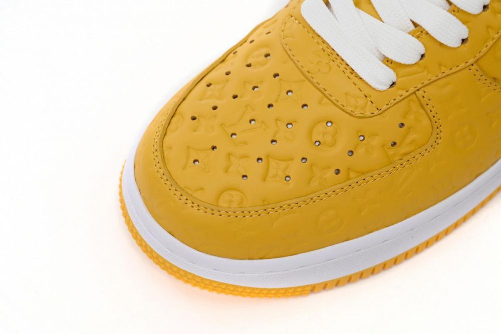 Louis Vuitton x Nike Air Force 1 Co Branded White Yellow