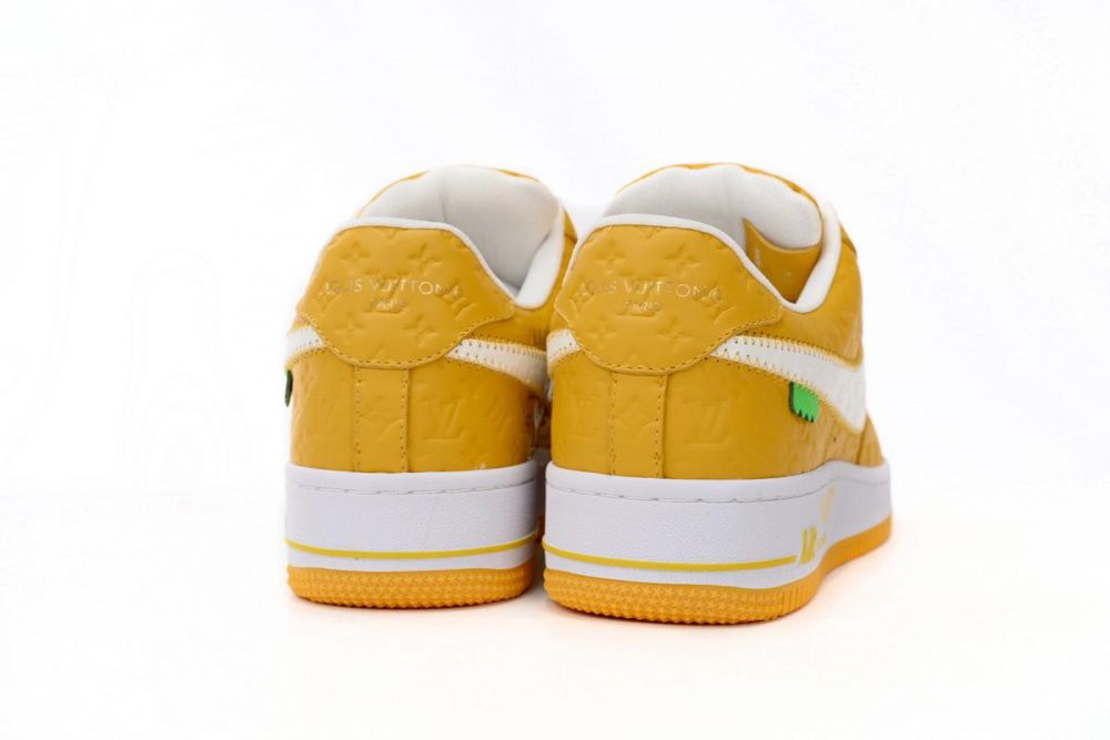 Louis Vuitton x Nike Air Force 1 Co Branded White Yellow