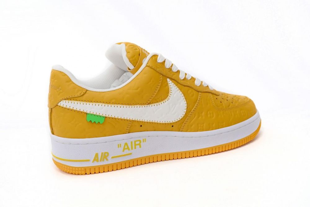 Louis Vuitton x Nike Air Force 1 Co Branded White Yellow