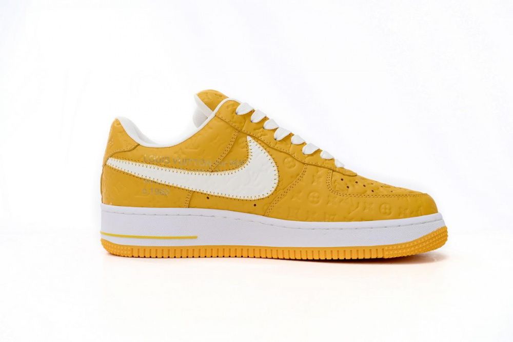 Louis Vuitton x Nike Air Force 1 Co Branded White Yellow