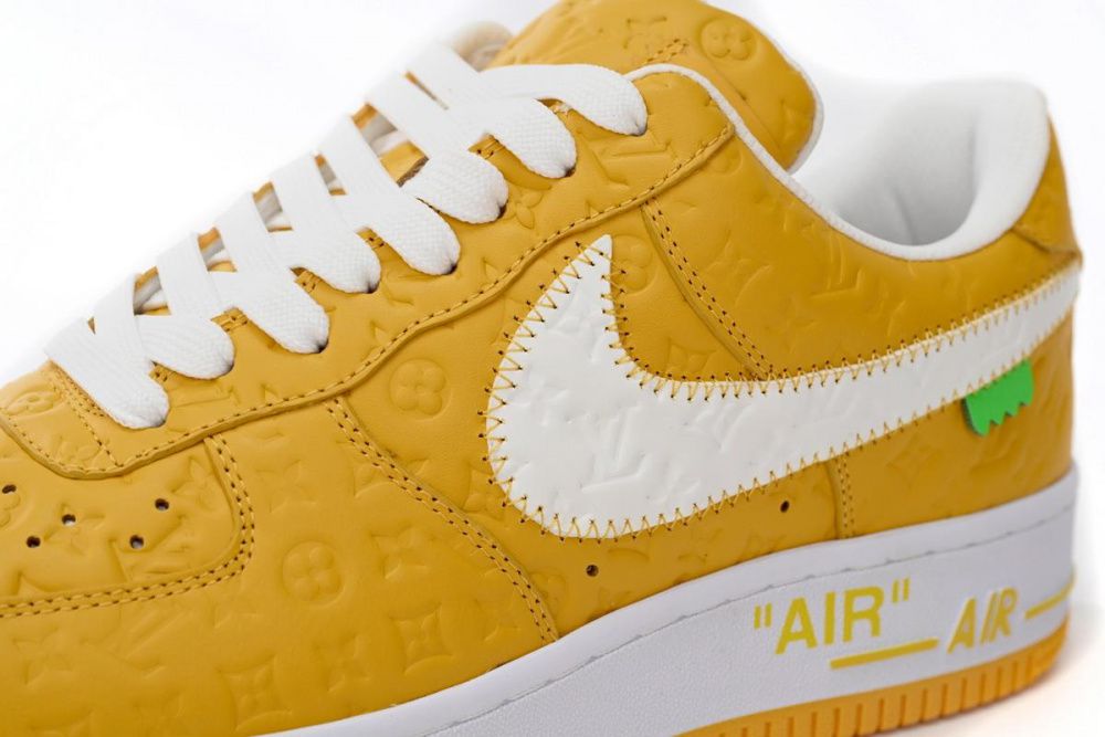 Louis Vuitton x Nike Air Force 1 Co Branded White Yellow