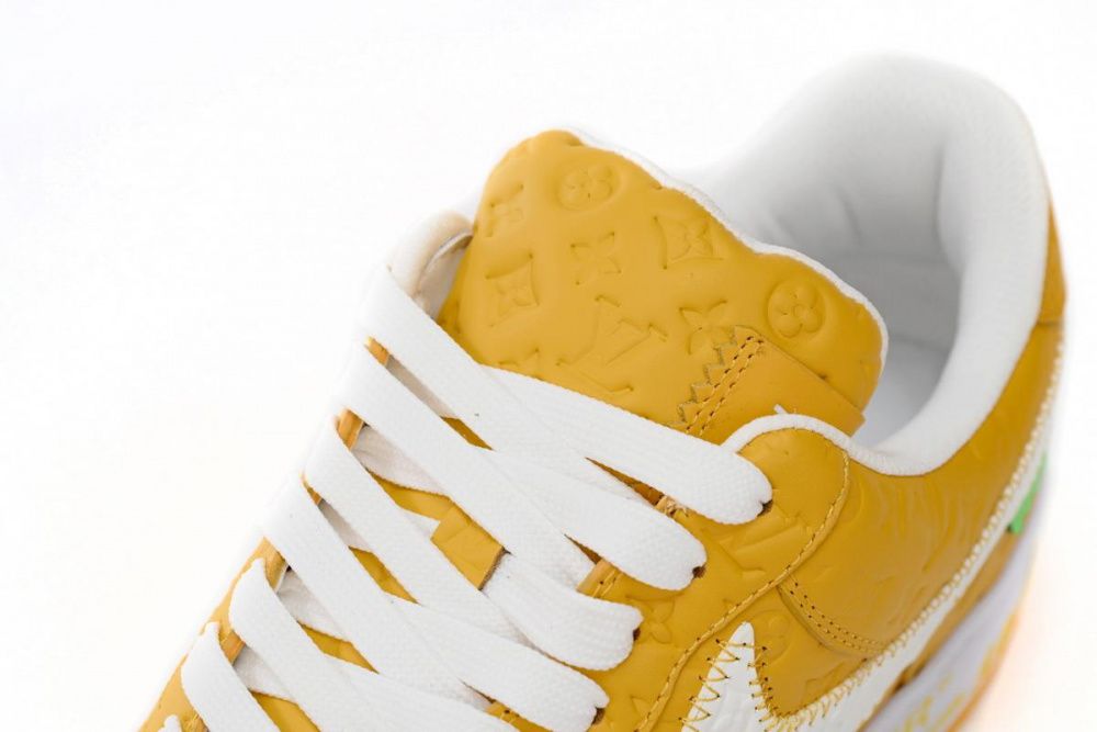 Louis Vuitton x Nike Air Force 1 Co Branded White Yellow