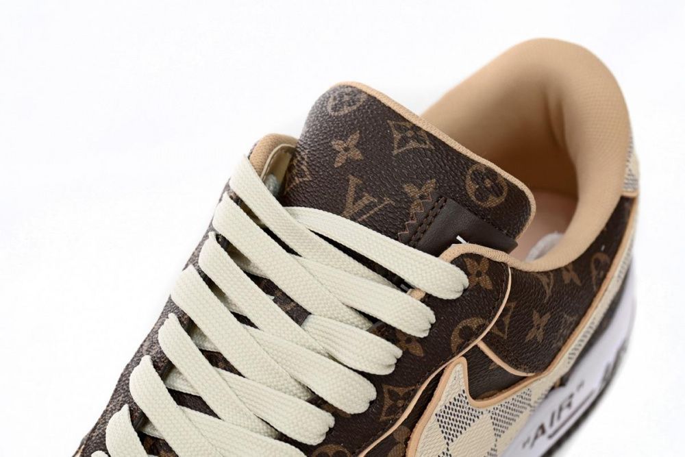 Louis Vuitton x Nike Air Force 1 Coffee