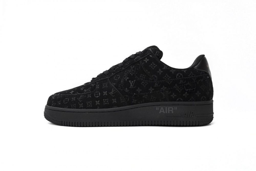 Louis Vuitton x Nike Air Force 1 All Black