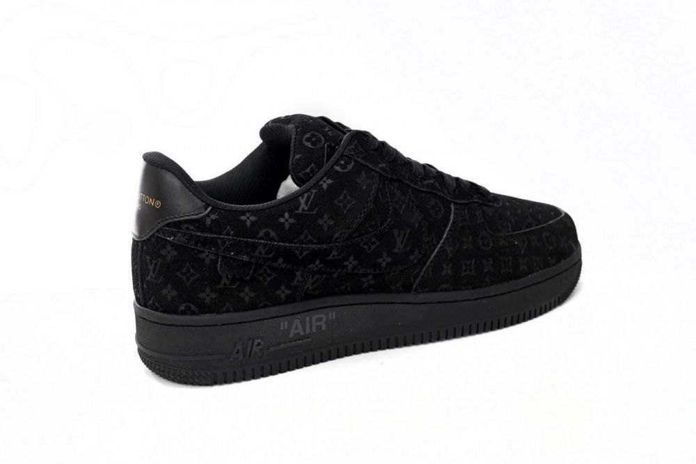 Louis Vuitton x Nike Air Force 1 All Black