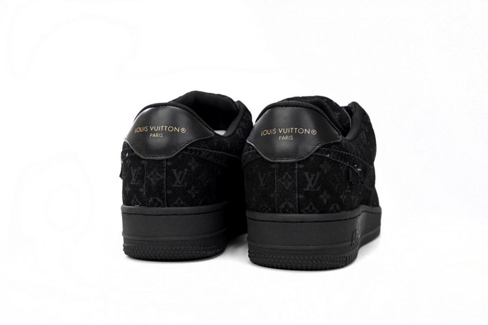 Louis Vuitton x Nike Air Force 1 All Black