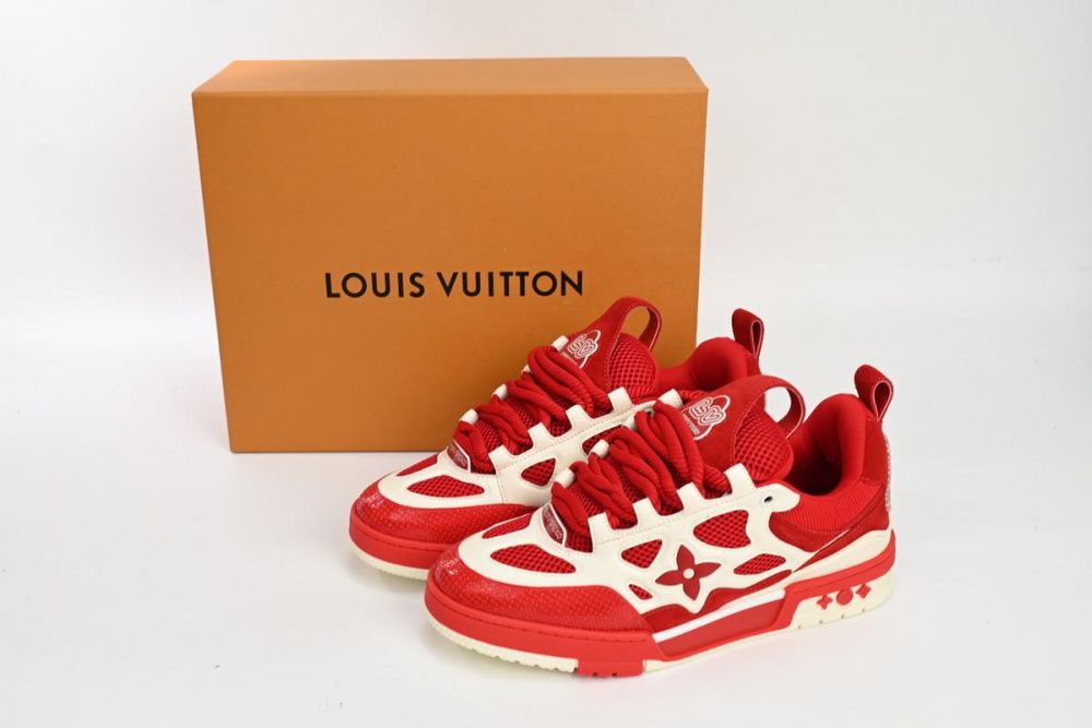 Louis Vuitton LVSkate Board Shoes Red