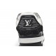 Louis Vuitton Trainer Black And White Cloth Cover