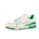 Louis Vuitton Trainer All Blue White Green Lychee Pattern