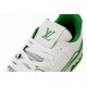 Louis Vuitton Trainer All Blue White Green Lychee Pattern