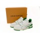 Louis Vuitton Trainer All Blue White Green Lychee Pattern