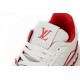 Louis Vuitton Trainer All Blue White Red Lychee Pattern