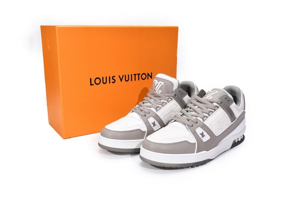 Louis Vuitton Trainer Grey White