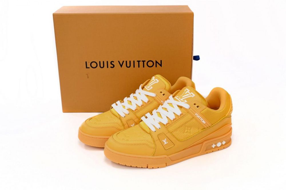 Louis Vuitton Trainer All Yellow Embossing