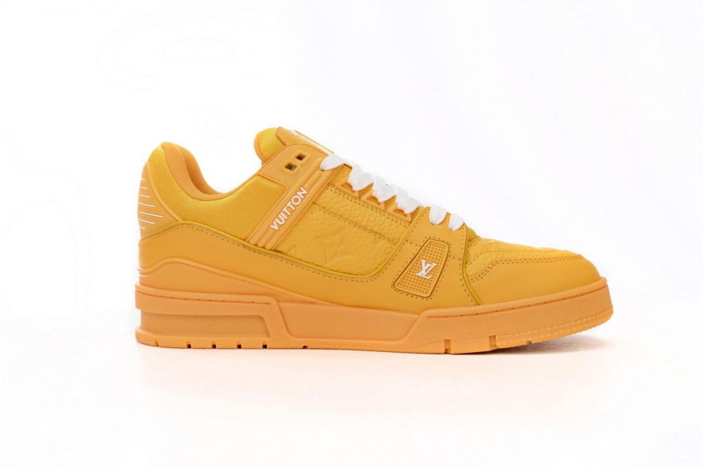 Louis Vuitton Trainer All Yellow Embossing