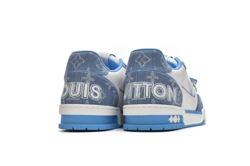 Louis Vuitton Trainer Blue Cloth Surface