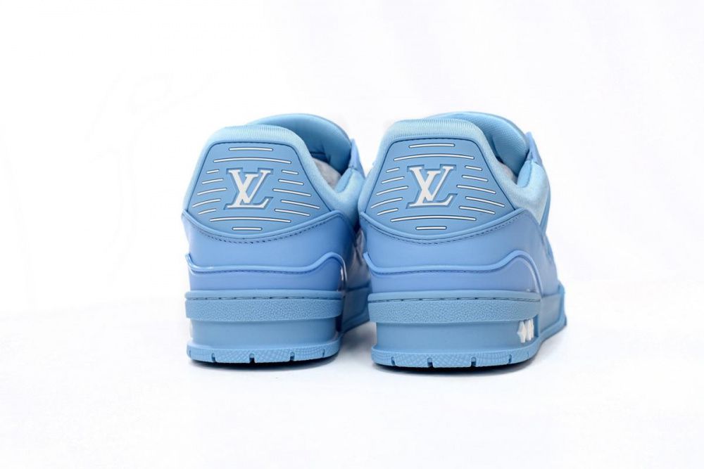 Louis Vuitton Trainer All Blue Embossing