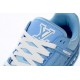 Louis Vuitton Trainer All Blue Embossing