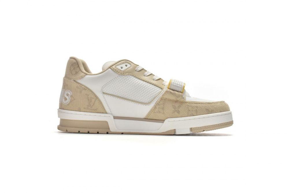 Louis Vuitton Trainer Beige Cloth Cover