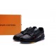 Louis Vuitton Trainer Black Litchi Pattern