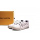 Louis Vuitton Trainer White Litchi Pattern