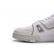 Louis Vuitton Trainer White Litchi Pattern