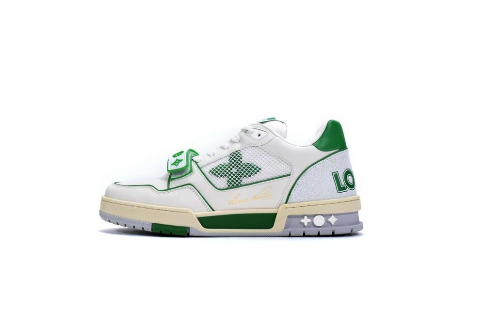 Louis Vuitton Trainer White Green