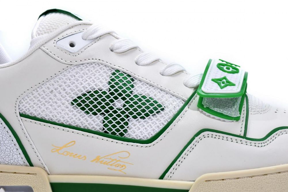 Louis Vuitton Trainer White Green