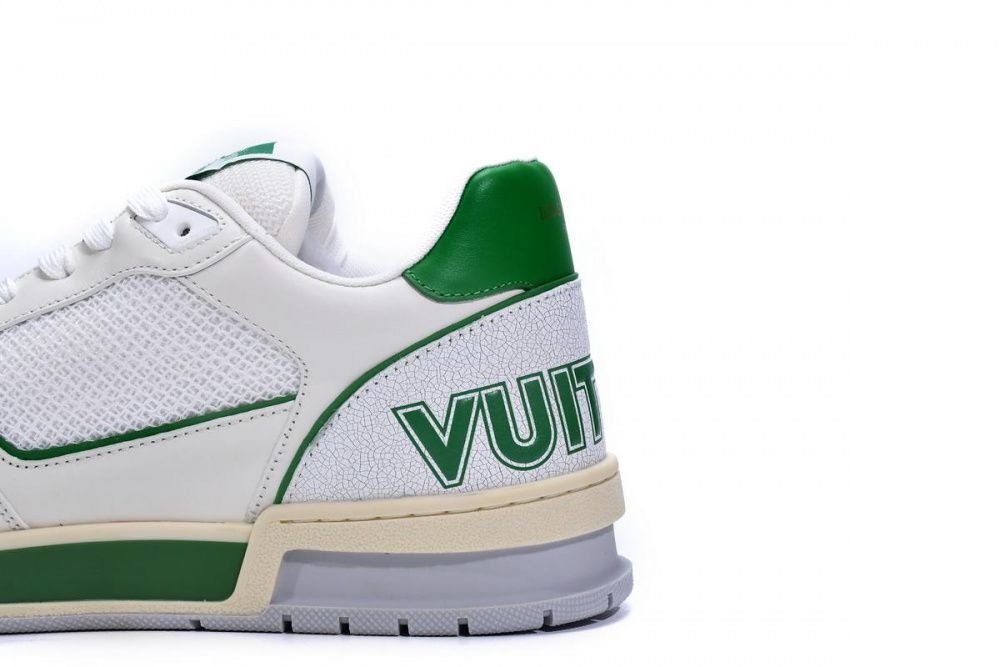 Louis Vuitton Trainer White Green