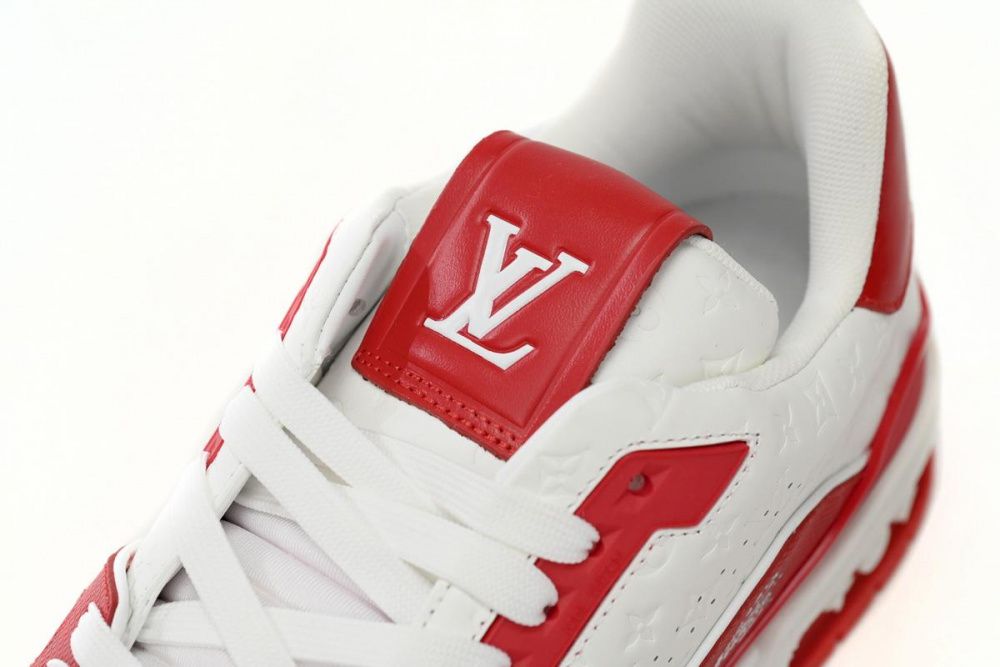 Louis Vuitton Trainer White Red