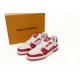 Louis Vuitton Trainer White Red