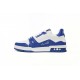 Louis Vuitton Trainer White Blue