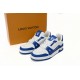 Louis Vuitton Trainer White Blue