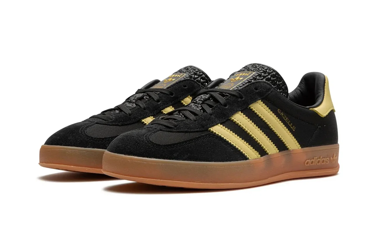 Adidas Gazelle Indoor Black Almost Yellow Gum