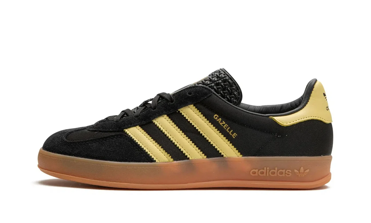 Adidas Gazelle Indoor Black Almost Yellow Gum