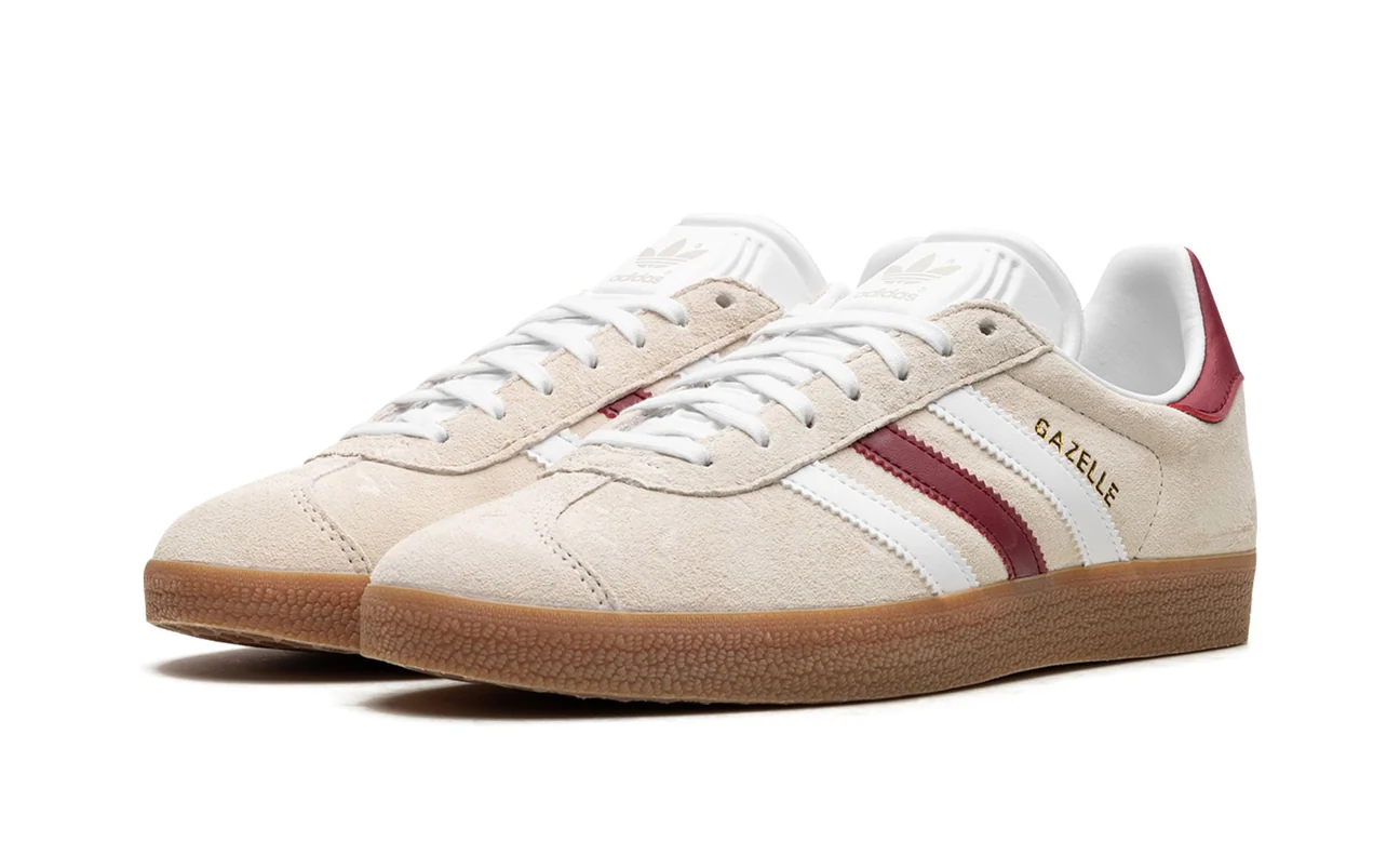 Adidas Gazelle Aluminum Collegiate Burgundy