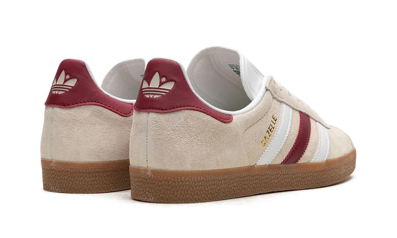 Adidas Gazelle Aluminum Collegiate Burgundy