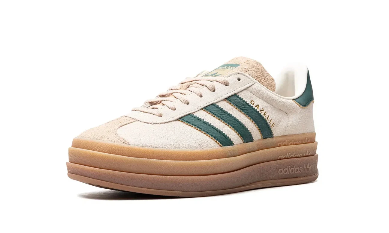 Adidas Gazelle Bold Magic Beige Collegiate Green